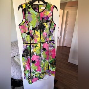 Calvin Klein Vibrant Floral Mini Dress